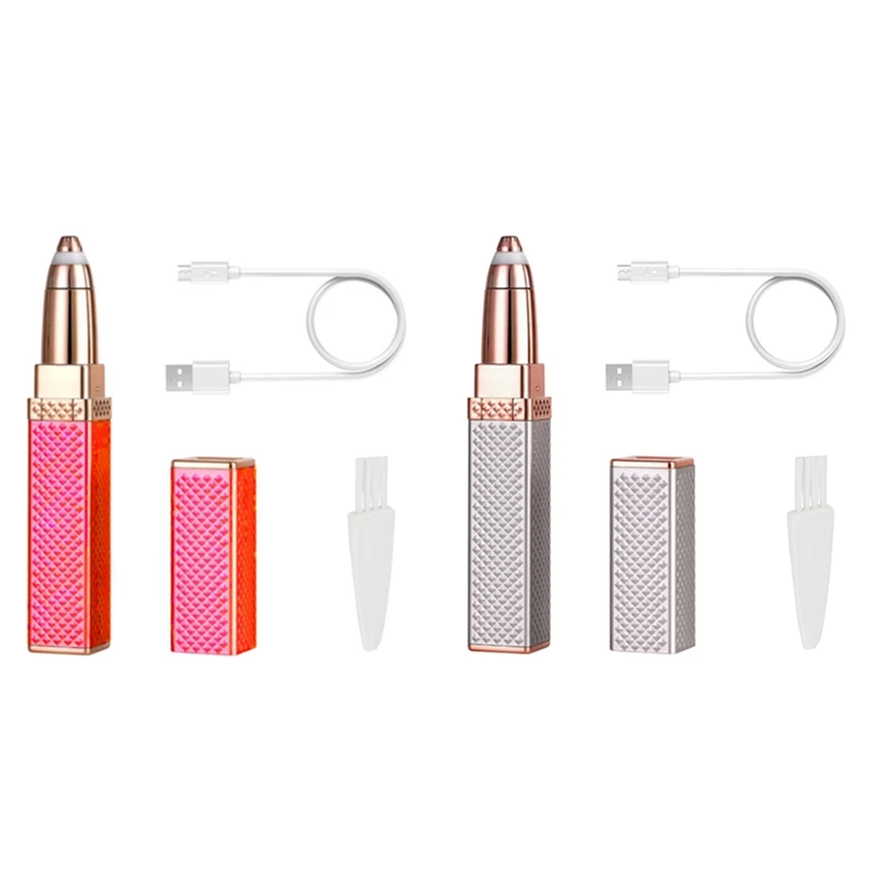 

Rechargeable Electric Women Hair Trimmer Body Facial Hair Remover Bikini Painless Shaver for Nose Eyebrow Epilator