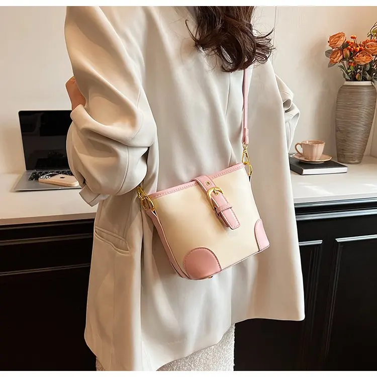 Женская сумка YOUDEYISI контрастных цветов: летняя новая модная через плечо холщовая