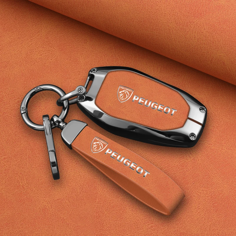 Автомобильный смарт-чехол из цинкового сплава сумка для ключей держатель Peugeot 2008