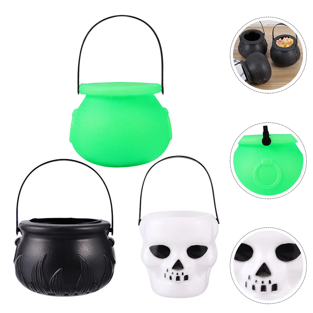 

12pcs Party Supplies Gothic Home Decor Cauldron Treat Bags Witches Cauldron