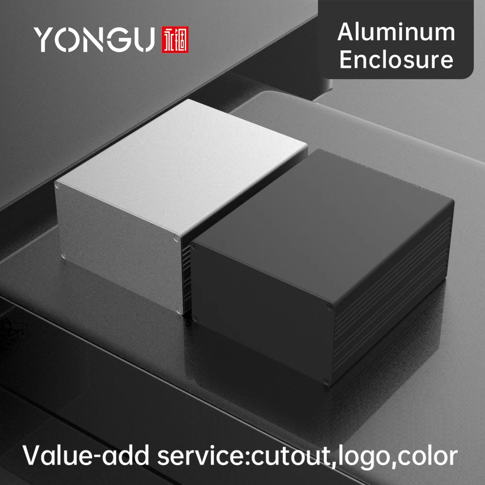 Раздельный электронный проекционный ящик рассеивает тепло промышленный алюминиевый корпус индивидуальный корпус Заводская поставка H24 127*75 мм