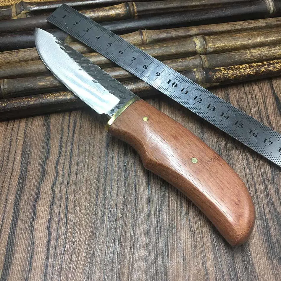 

Sharpen Carbon Steel Fixed Blade Handmade Forged Hunting Camping Knifes Survival Outdoor Tactical Knives
