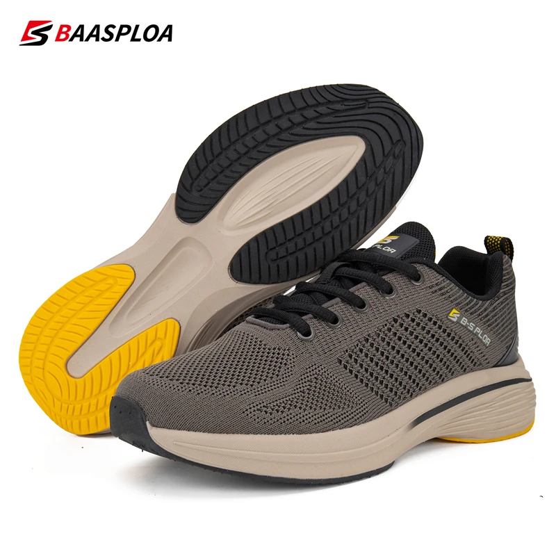 Bassploa Men Sport Shoes 2023 New Spring Fashion Running Shoes Mesh Breathable Lightweight Casual Sneakers for Men Free Shipping