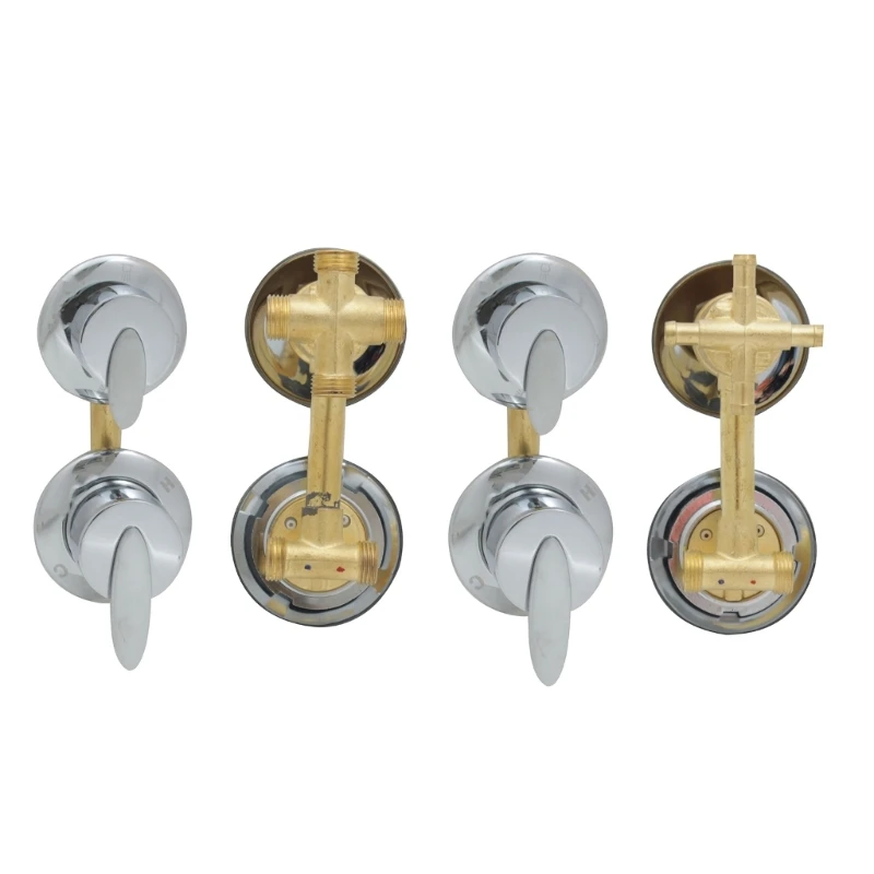 

Bathroom Faucet Brass Mixing 4 Ways Water Outlet Screw Thread Center Distance 10cm Shower Mixer Tap Cabin 85WC