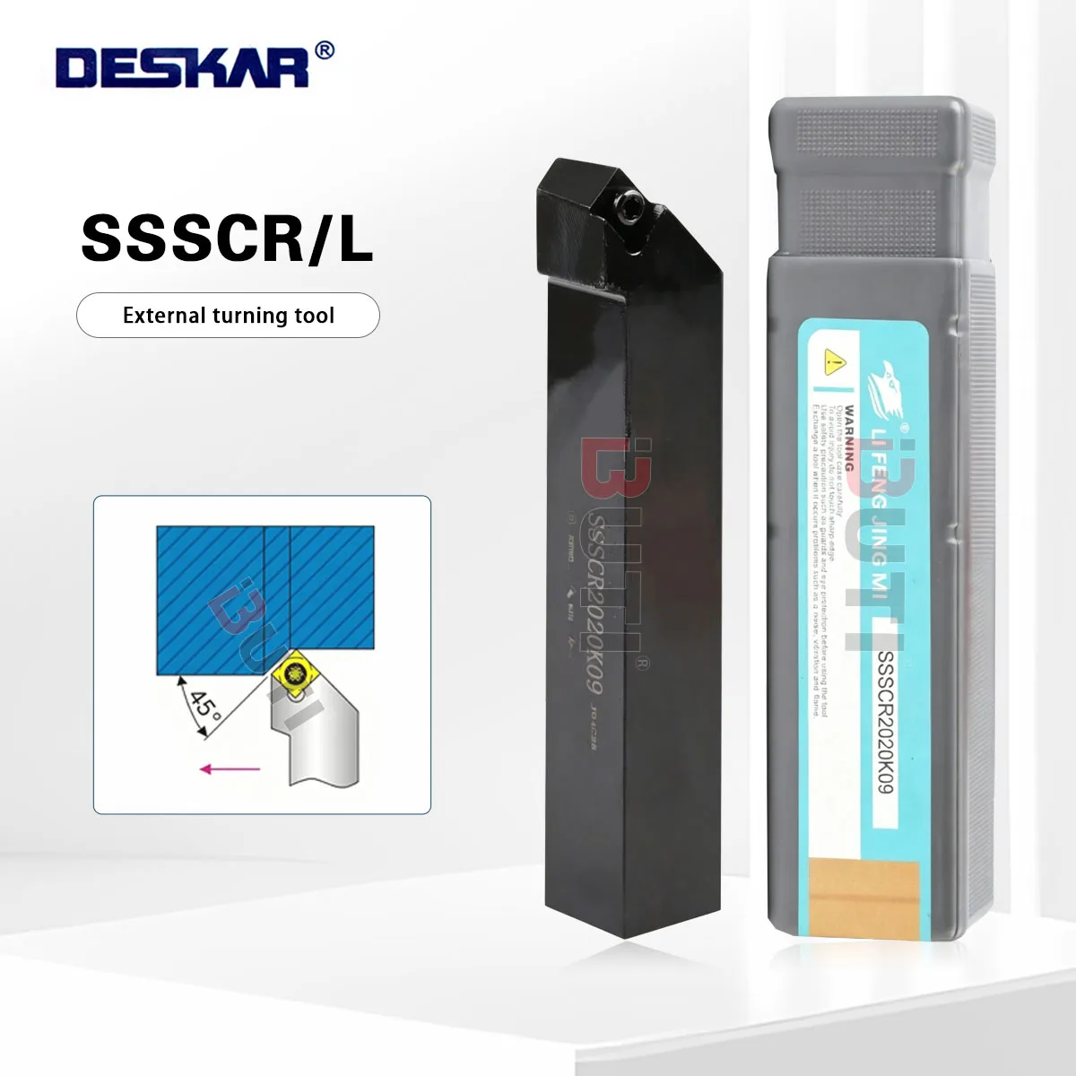 Фото DESKAR 100% Оригинальный SSSCR/SSSCL1212H09 1616H09 2020K09 2525M09 2525M12 Наружный токарный инструмент, держатель для токарного инструмента, режущие инструменты №1