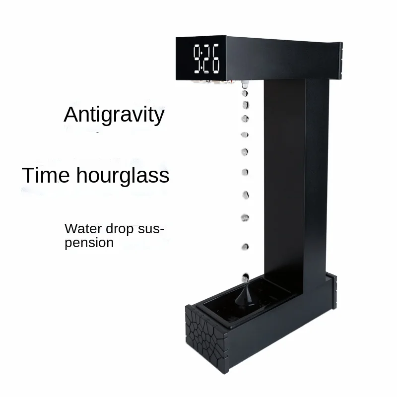 

Anti-gravity Water Drop Reverse Flow Magnetic Levitation Gravity Hour Glass Table Pendant Perpetual Motion Machine