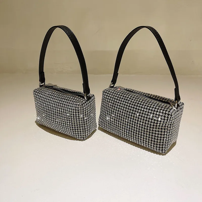

Women Diamond Evening Bag Crystal Rhinestone Handbag Clutch Purses Wedding Shoulder Bag