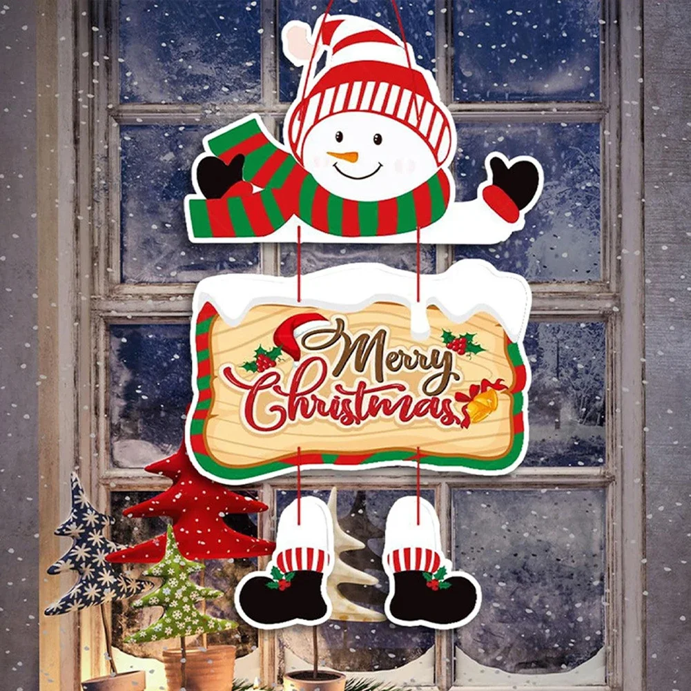 Рождественская дверная вешалка подвески для новогодней вечеринки