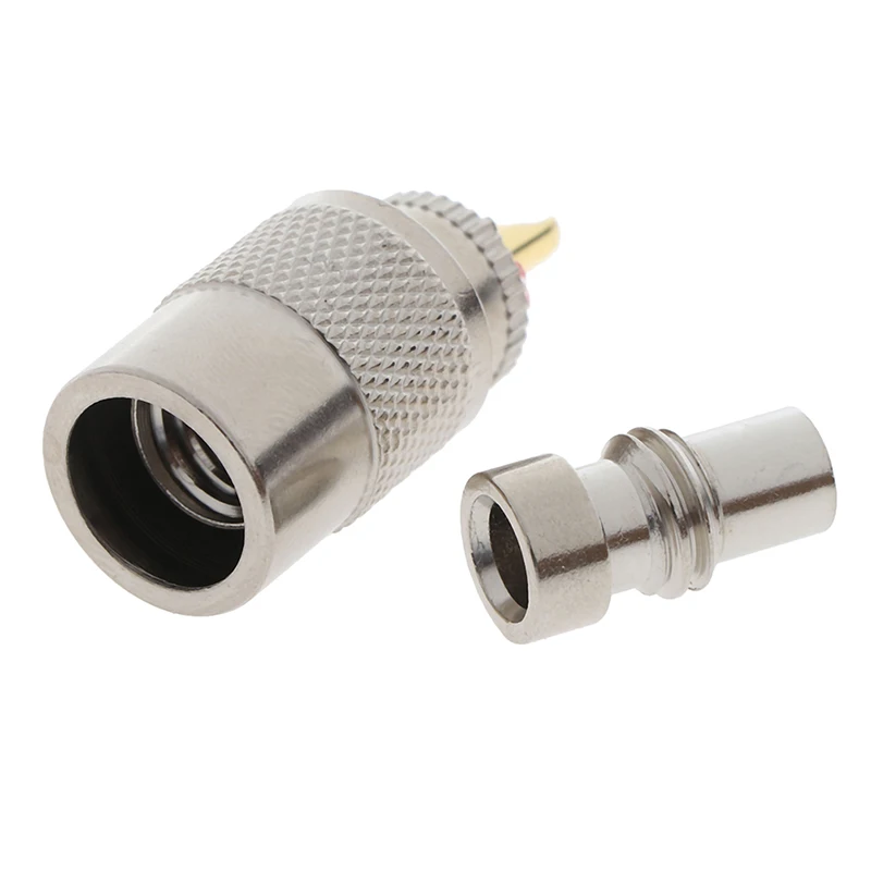 

UHF PL259 Male Plug Screwed Coupling Connector RF UHF Coaxial Male PL259 Plug Crimp RG8U RG58-3 4.5*1.5cm