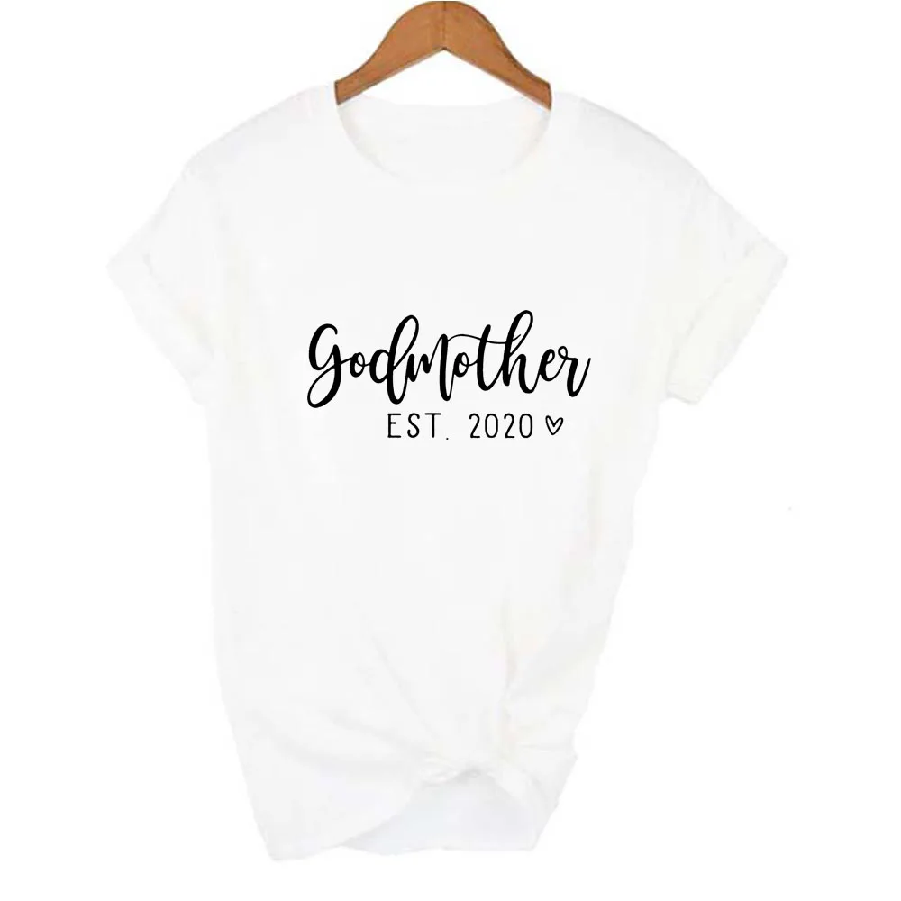

Godmother Est 2020 Women Harajuku T Shirts Graphic Tees Female O-Neck Casual T-shirt Vintage Tops Ropa De Mujer Tumblr Clothes