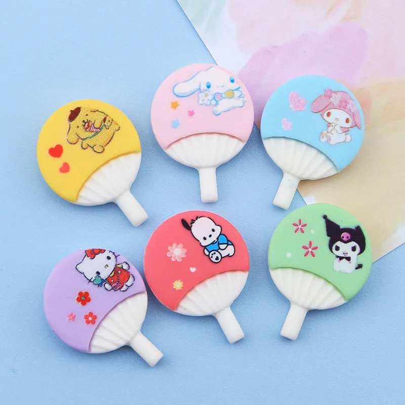 

Милый Sanrios Cinnamoroll моя мелодия маленький круглый веер в форме мультфильма «сделай сам» чехол для телефона наклейка на холодильник шпилька дл...