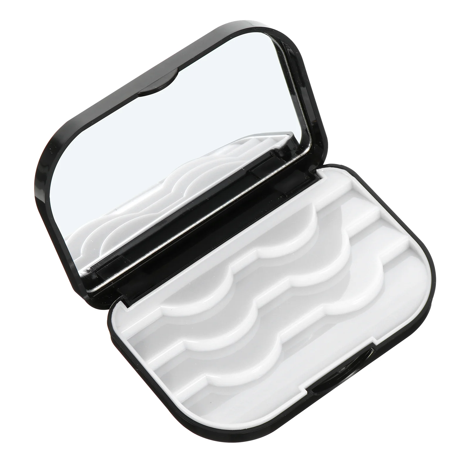 

Eyelash Box Fake Case Holder Container Organizer Empty Packaging Carrying Makeup Lash Eyelashes Mirror Trays Eye Lashes