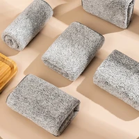 strong bamboo charcoal kitchenware microfiber cloth thickened kitchenware absorbent household cleaning cloth