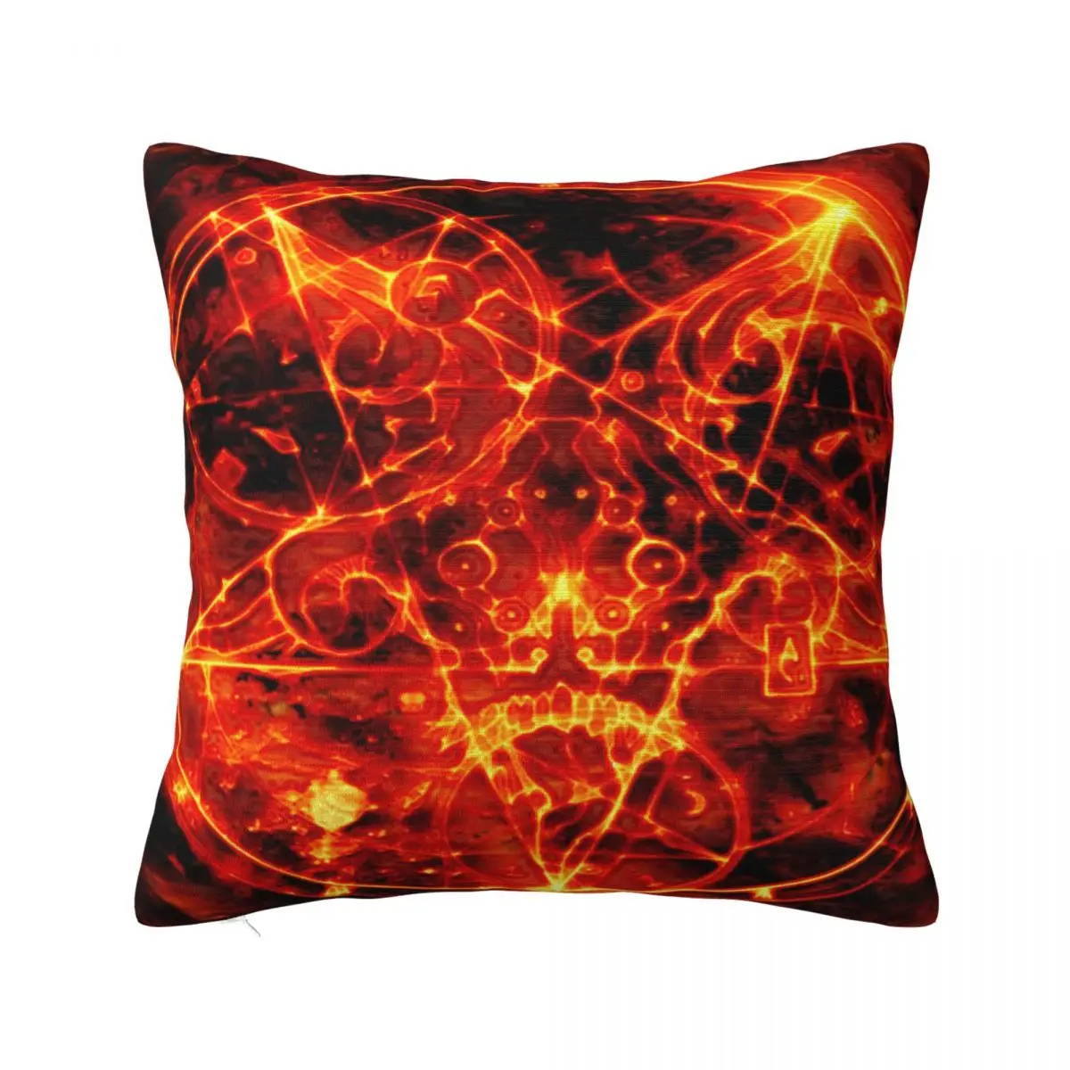 

Baphomet Satanic Goat Plaid Pillowcase Printed Polyester Cushion Cover Decor Throw Pillow Case Cover Sofa Wholesale 40X40cm