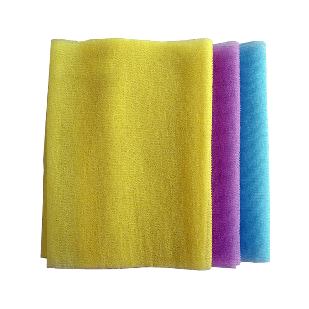 

4 Bath Towels Exfoliating Nylon Cleaning Towel Cloth Bath Cloth for Men