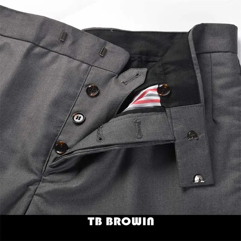 Мужские костюмные брюки TB BROWIN thom Классические деловые повседневные в полоску