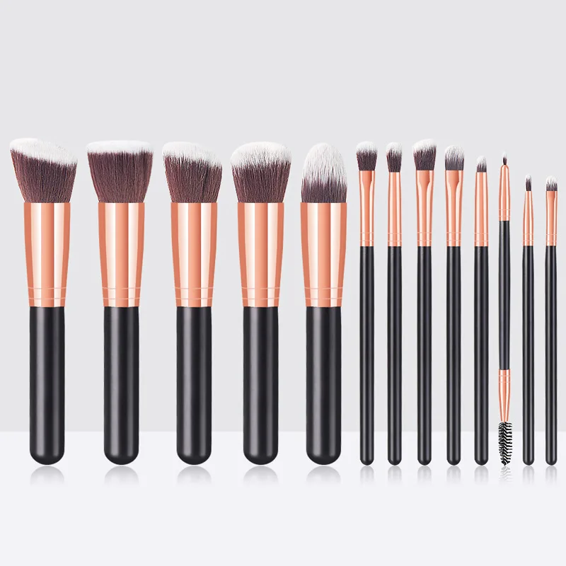 

14pcs makeup brushes set for foundation powder blusher lip eyebrow eyeshadow eyeliner brush cosmetic tool