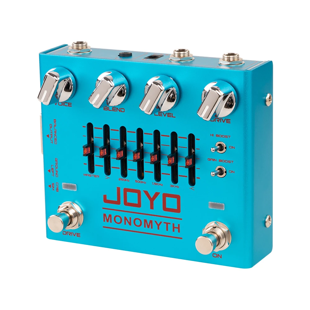 

JOYO R-26 Monomyth Bass Preamp Electric Effect Pedals Overdrive Channel 6 Band-graphic EQ Offers Amplifier Simulation Tone Pedal