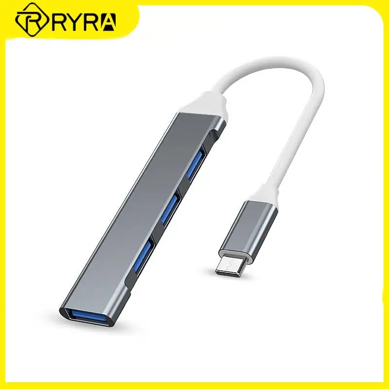 

RYRA USB 3.0 Hub Type C High Speed Expander 4 Ports Expansion Dock Multifunctional Splitter Adapter OTG For PC Laptop Computer