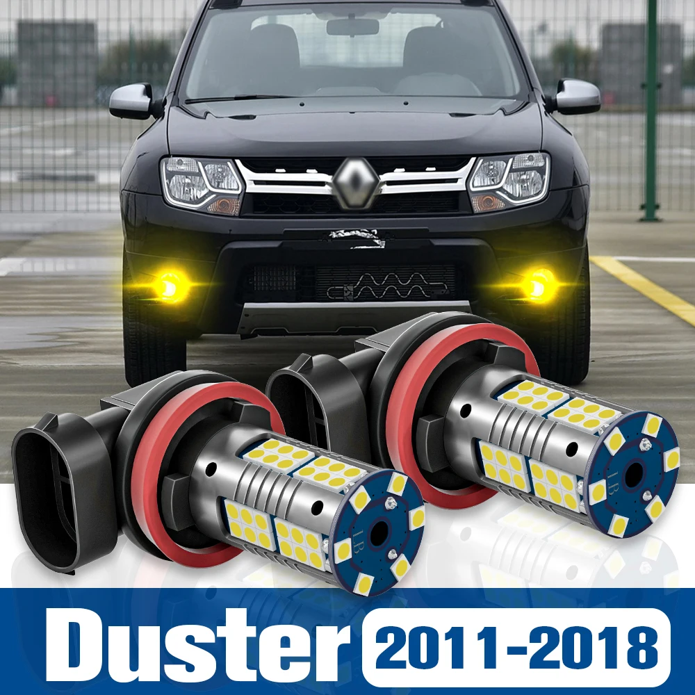 

2pcs LED Fog Light Blub Lamp Accessories Canbus For Renault Duster 2011-2018 2012 2013 2014 2015 2016 2017