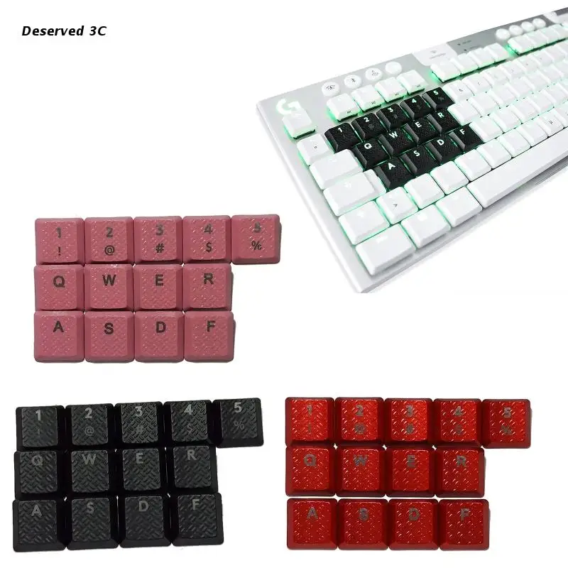 

Колпачки для клавиш R9CB PBT OEM, прозрачные колпачки для клавиш, замена для игровой клавиатуры, 13 шт., нескользящая текстурная крышка, лучший выб...