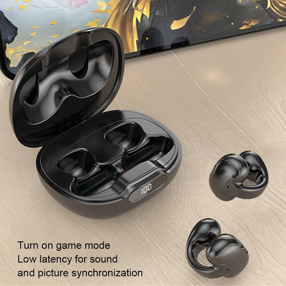

Mini Convenient Hd Call Waterproof Earclip Earphones Restore The Natural Sound Of The Scene Touch Earphones Limpid