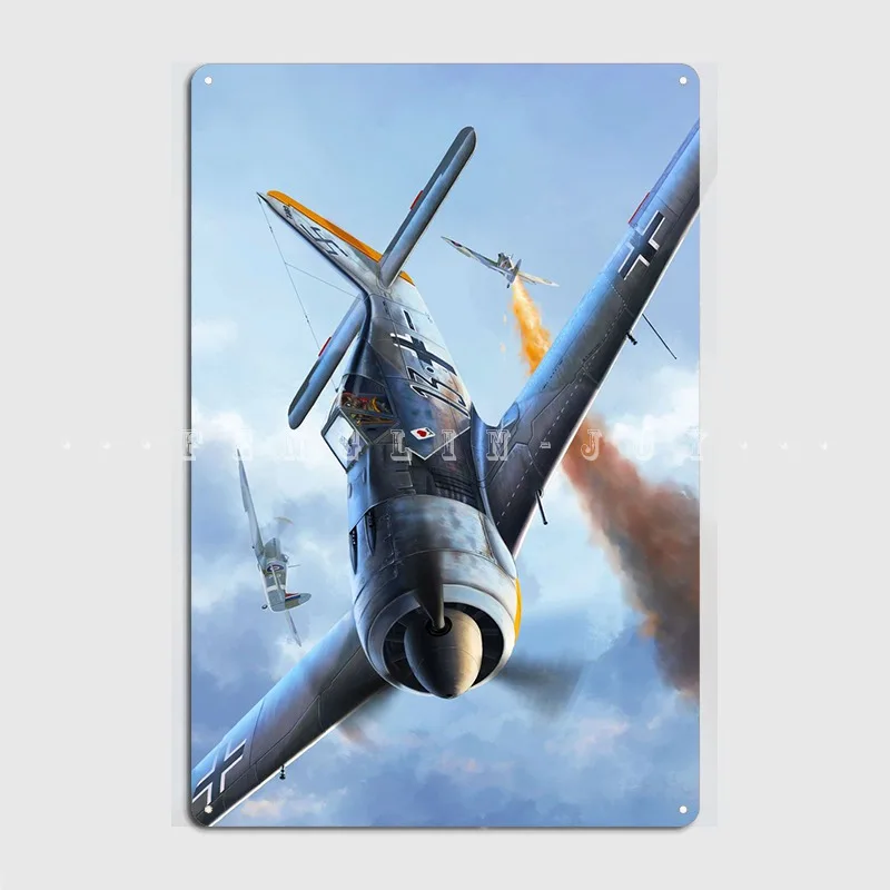 

Fw190 Vs плакат Раф, металлический плакат, кинотеатр, гаражная пещера, украшение для паба, подвески, плакаты