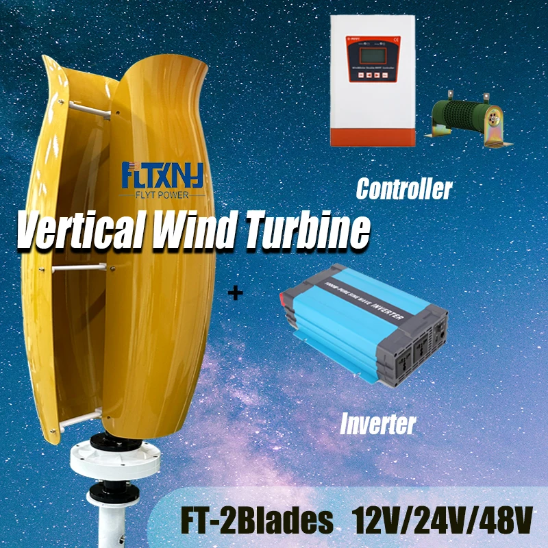 FLTXNY Maglev Низкоскоростная ветряная турбина с вертикальной осью и автономной