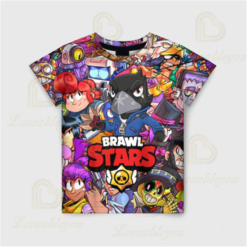 

Raven Default Crow Skin Summer Stars T-shirt Tees Kids 3d Boys Girls Short Sleeve T Shirts Baby Clothes