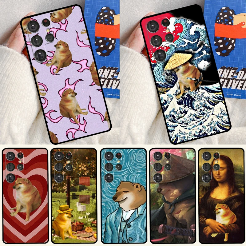 

Doge Meme Cheems Case For Samsung Galaxy S21 S22 Ultra Note 20 S8 S9 S10 Note 10 Plus S20 FE Phone Cover