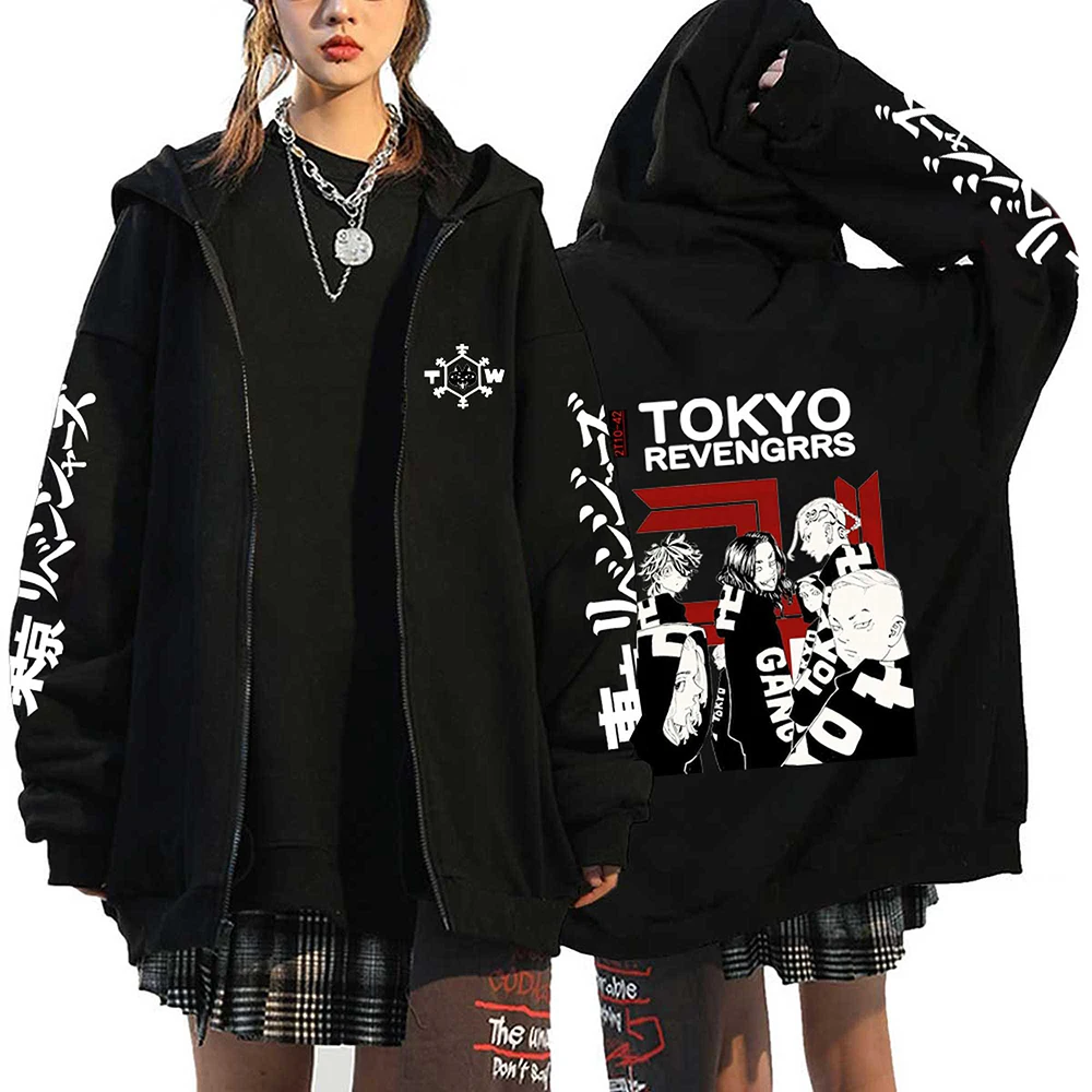 Толстовки с капюшоном принтом Токийский мстители жакеты аниме Sano Manjiro свитшоты