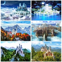 chenistory diamond painting landscape 5d diy full diamond embroidery scenery mosaic adult kit picture of rhinestone home decor