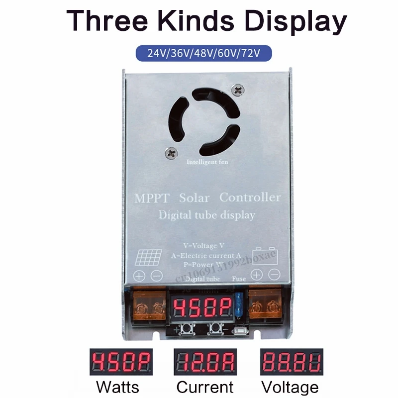 Регулятор заряда солнечной панели 24 В 36 48 60 в 72 450 Вт для