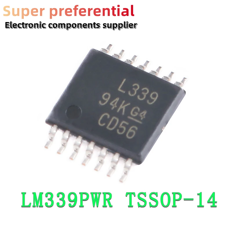 

10 шт. LM339PWR TSSOP LM339 TSSOP14 LM339PW L339 TSSOP-14