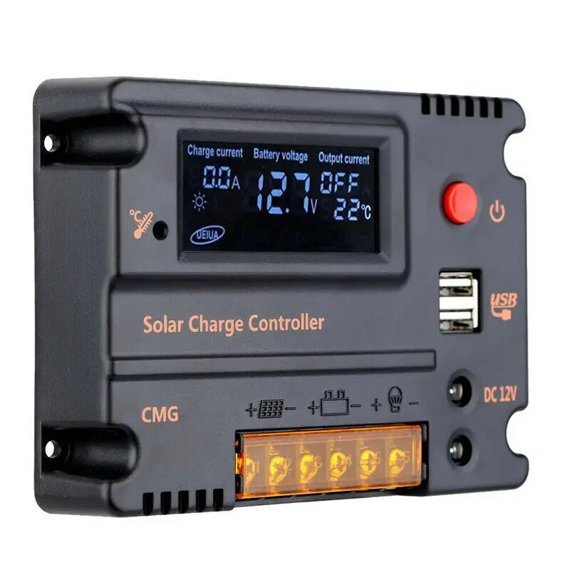 

Solar Controller 20A MPPT 12V PV Solar Panel Battery Charger Regulator LCD Display