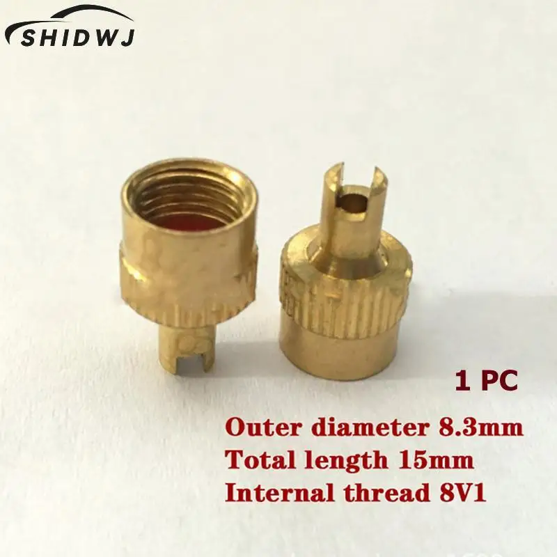 

1PC Copper Slotted Head Valve Stem Cap for Schrader Car Motorcycle Valve Wheel Tyre Tire Valvol Lid Dust Cover Auto Accessory