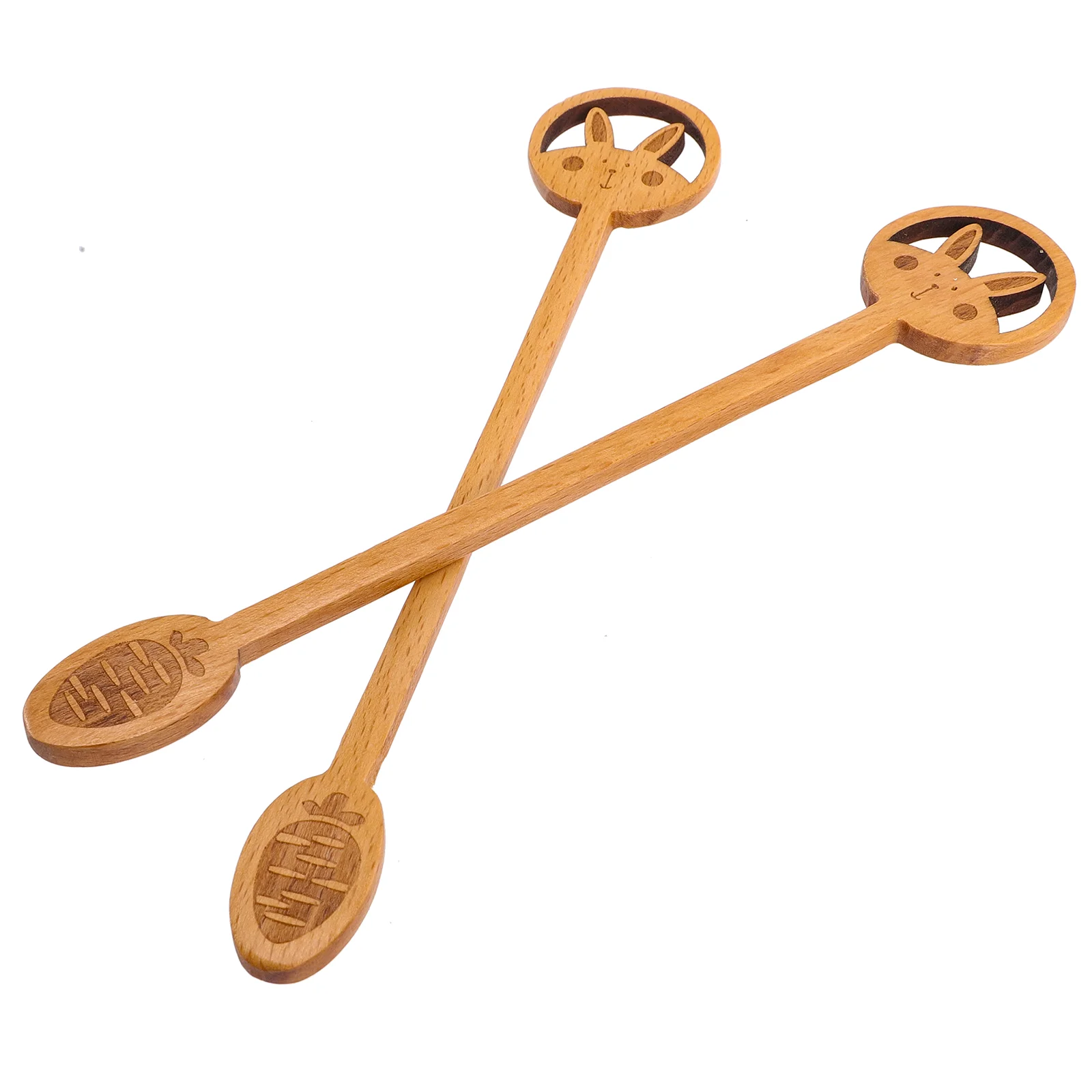 

Spoon Spoons Wooden Easter Cocktail Stirrers Rabbit Coffee Stirring Mixing Drink Party Swizzle Sticks Stirrer Bartender Martini