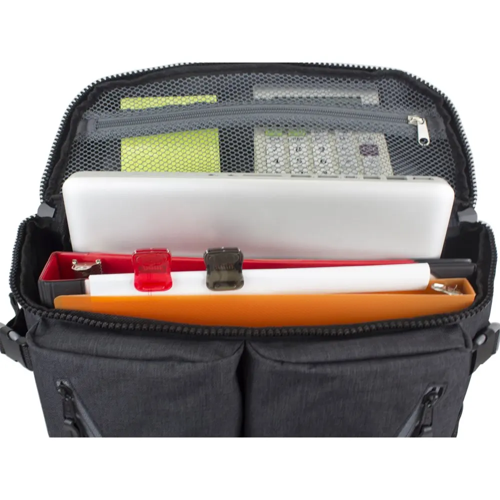 Dual Chambray  Backpack with Multiple Compartments