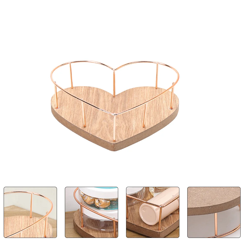 

1pc Heart-Shaped Fashion Exquisite Holder Tray for Storage Decor Desktop