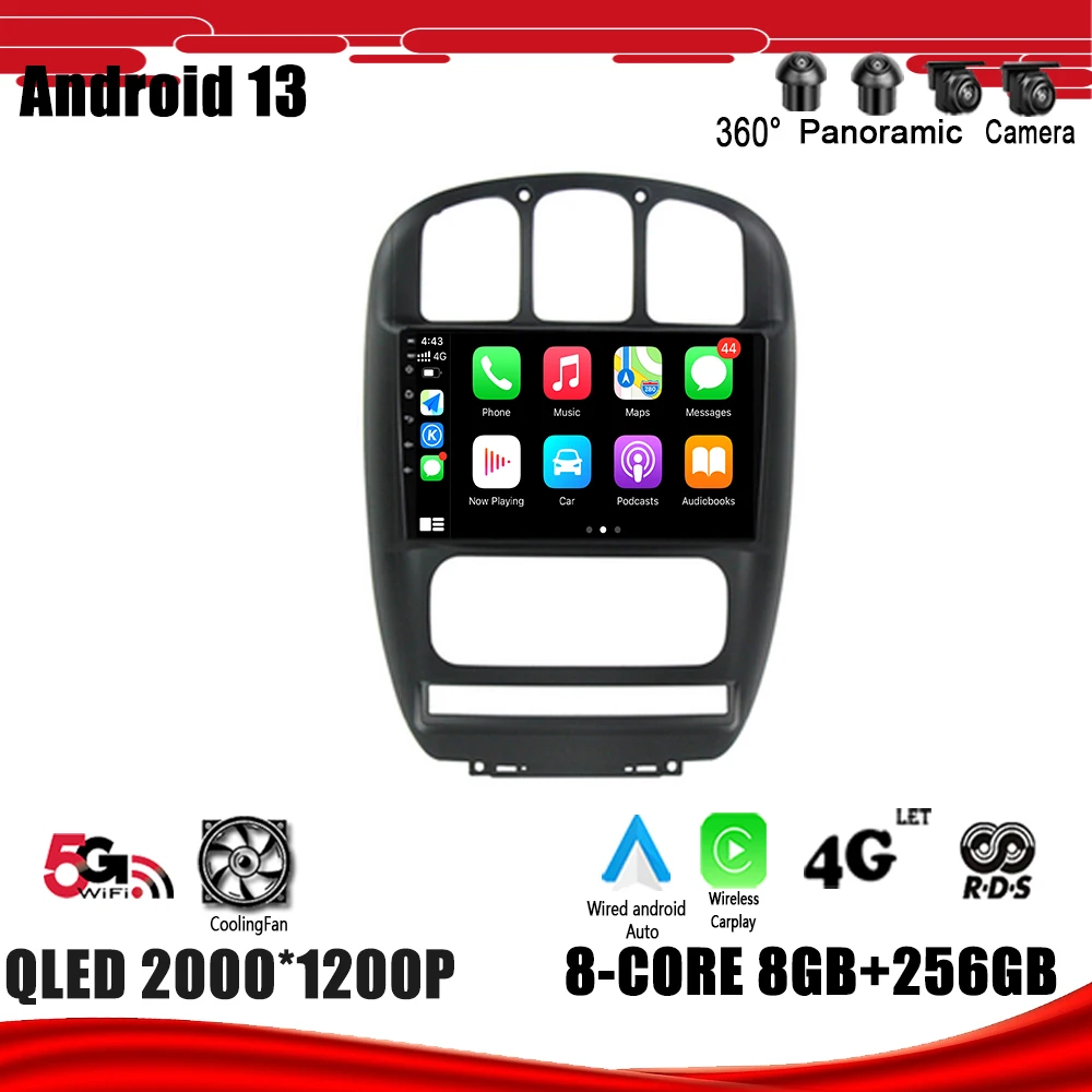 

Android 13 для Chrysler Grand Voyager RS 2000 - 2012 навигация GPS DSP Carplay WIFI Автомагнитола мультимедийный плеер