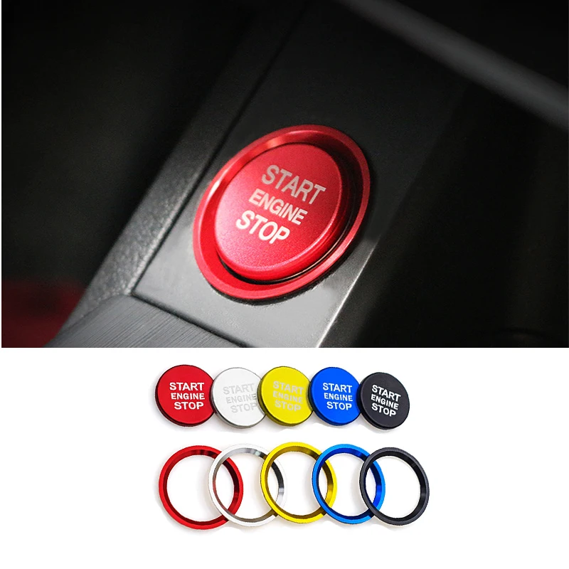 

START Engine Button Replace Cover STOP Key Accessories Switch Decoration Universal For Audi A4L/A5/A6L/A7/A8/Q5/Q7 Button