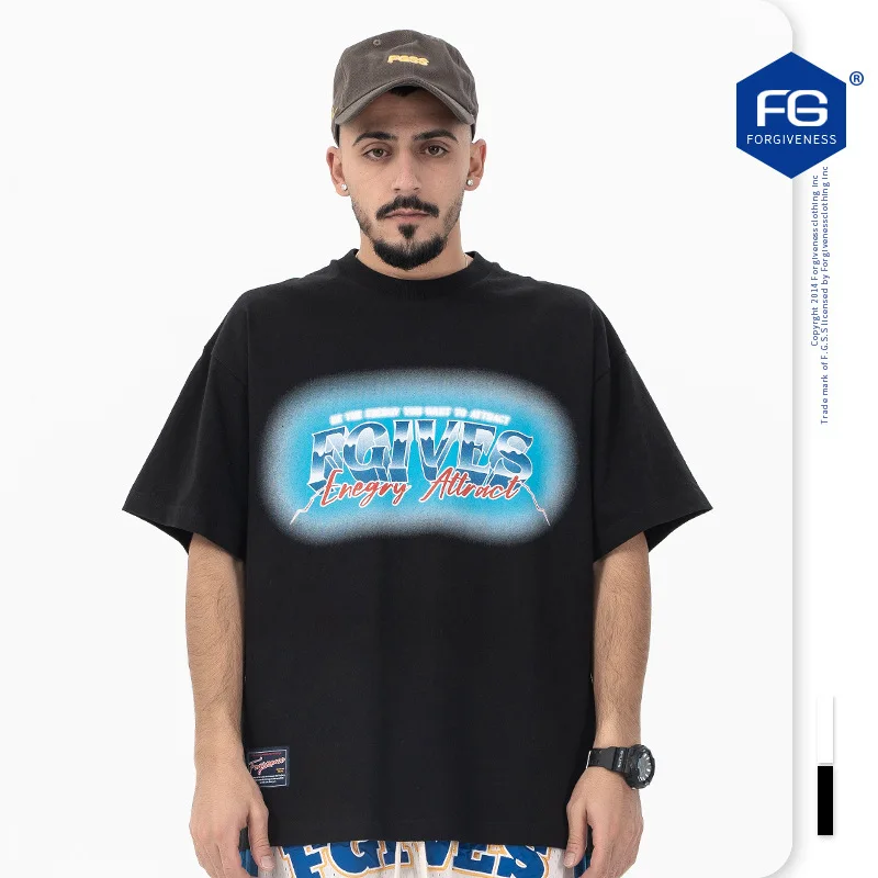 

2023 Round Neck Short Sleeve T-shirt Spring Summer New Fashion Brand Simple Stereoscopic Letter Printing Couple Style