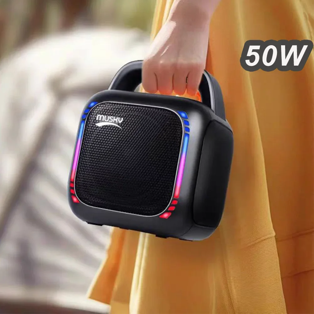Портативный караоке Bluetooth-динамик 50 Вт