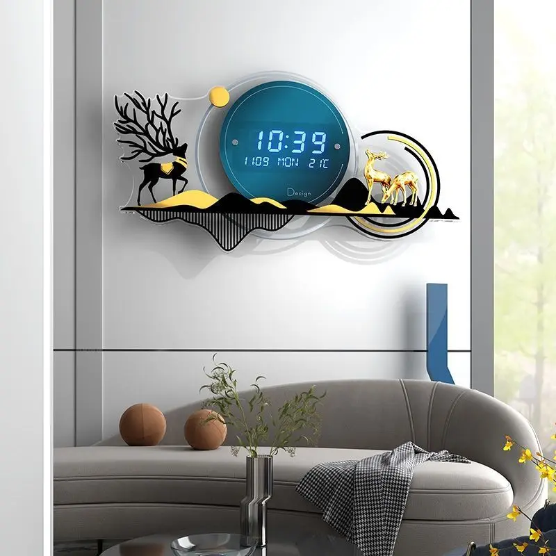 Роскошные Настенные часы в скандинавском стиле для гостиной домашние настенные