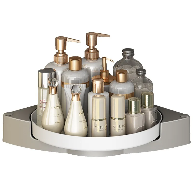 Вращающаяся настенная Съемная многофункциональная угловая полка для хранения