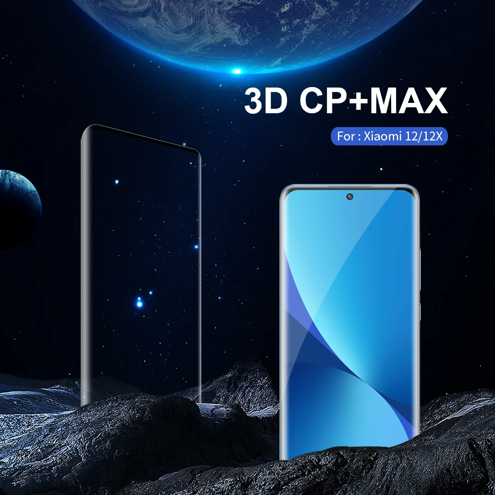 NILLKIN For Xiaomi 12 pro Glass 3D CP+ Max Anti-Explosion Tempered Glass For Xiaomi 12x For Xiaomi 12 Screen Protector