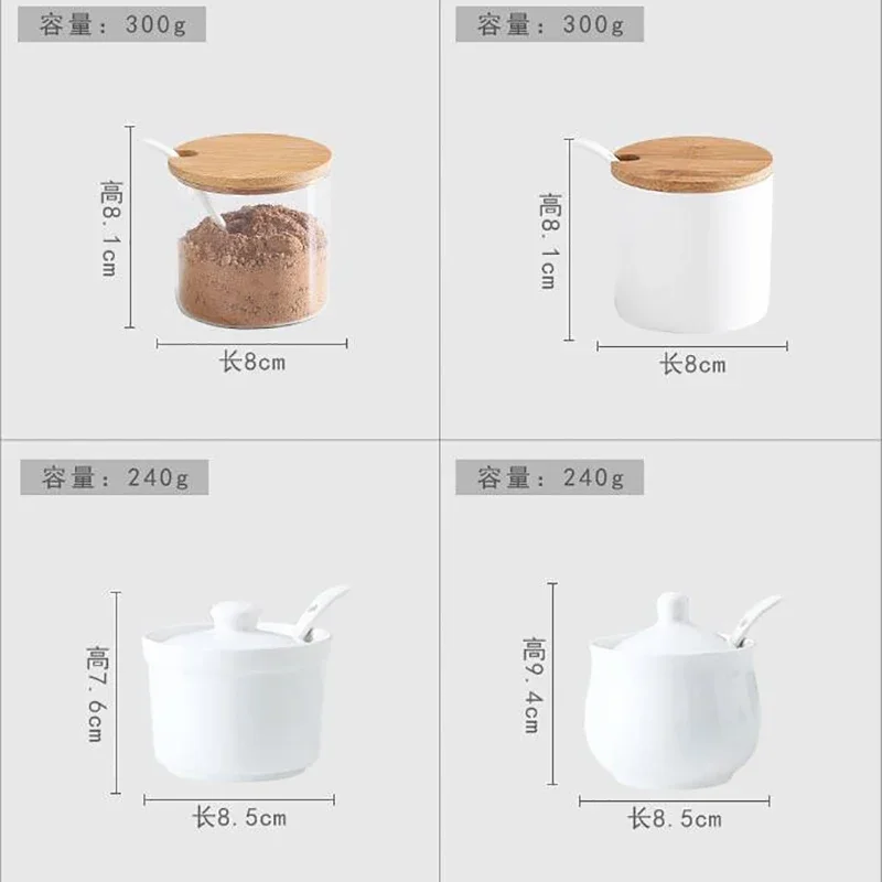 Нордическая кухонная банка для специй с крышкой керамический контейнер хранения