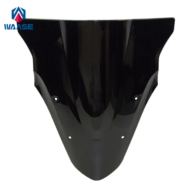 

waase For Kawasaki ER-6F ER6F Ninja 650 EX650 2012 2013 2014 2015 2016 Double Bubble Windscreen Windshield Shield Screen