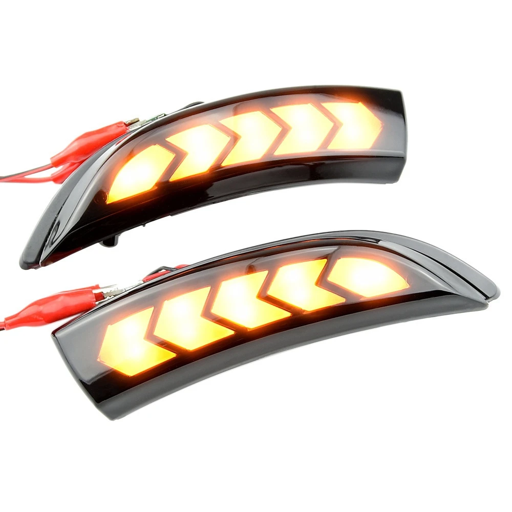 

1 пара поворотников заднего вида, Динамический указатель поворота, светодиодный указатель поворота s, индикатор бокового зеркала для Ford Fiesta ...