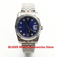 bliger 36mm39mm dark blue mechanical nh35 miyota 8215 pt5000 automatic mens watch luminous dial